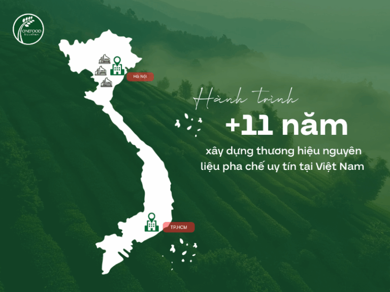 Thương hiệu nguyên liệu pha chế Onefood cùng hành trình 11 năm phát triển